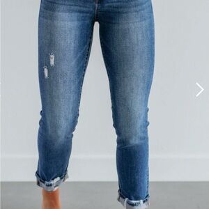 High rise Monica risen distressed jeans wild oak boutique